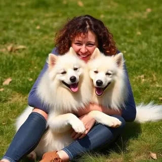 Niamh K. with their dog